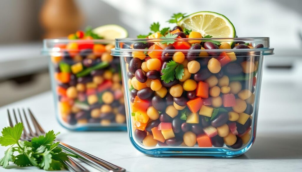 meal prep bean salad