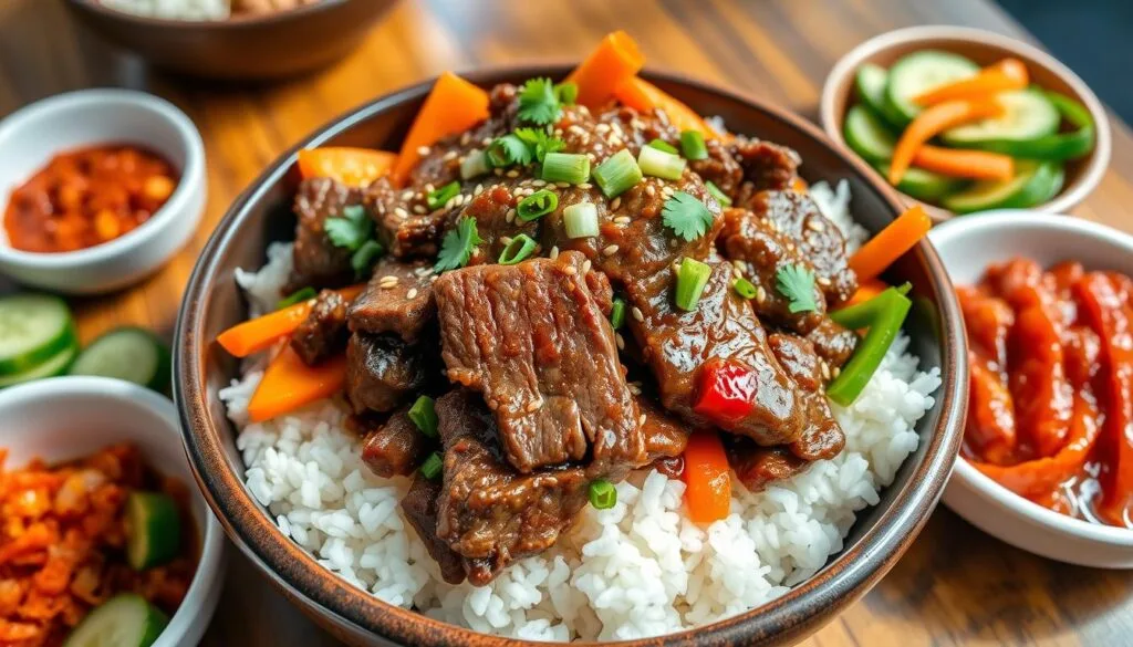 Asian beef bulgogi bowls Asian beef bulgogi bowls