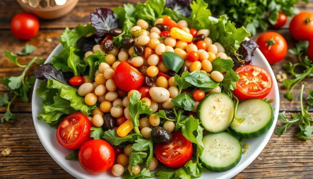 beans and salad