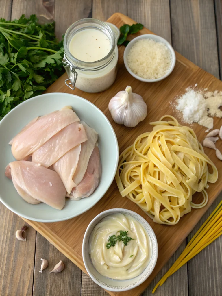 easy chicken alfredo recipe with jar sauce